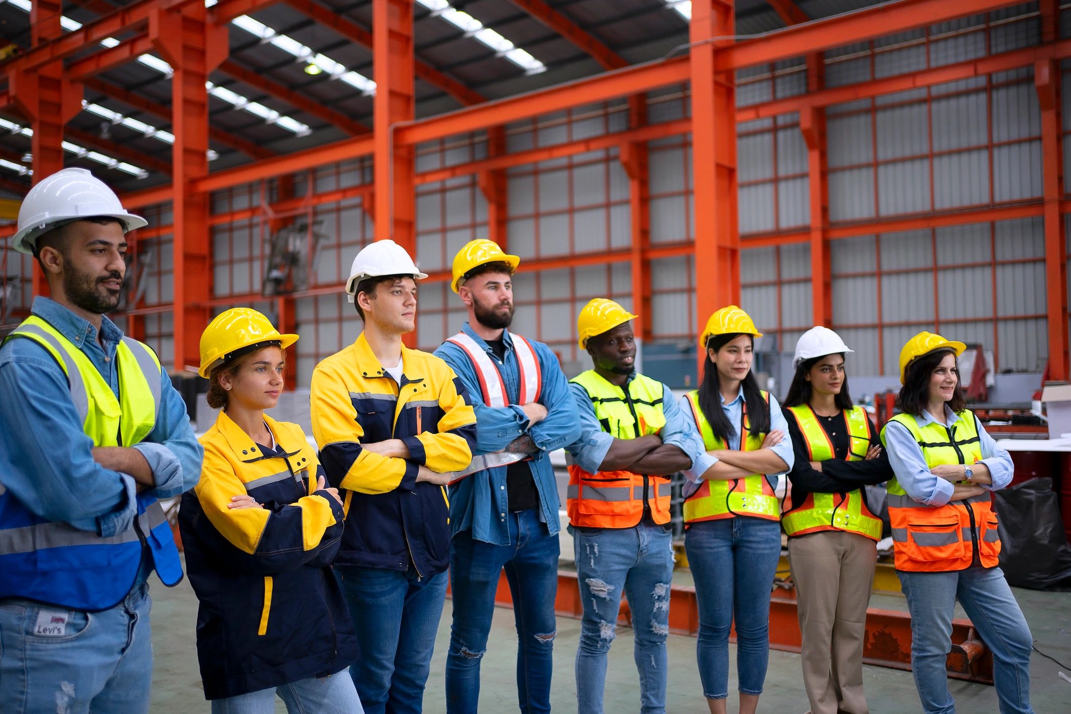 Industrial team image representing operational systems and field execution